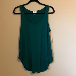 Dark green tank